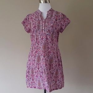 Small Paisley Purple Dress WM Made In India